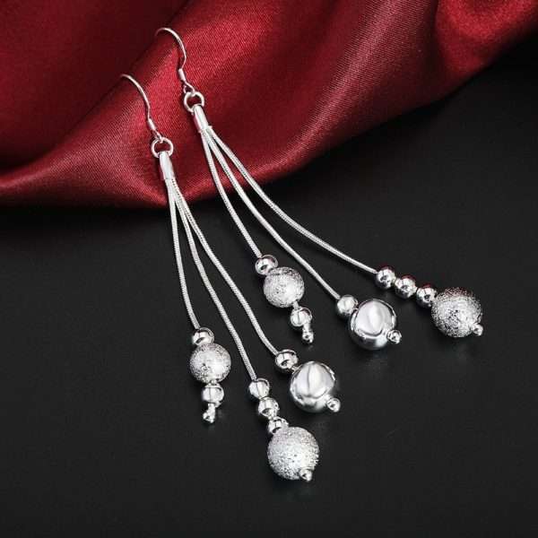 Silver Plated Drop Earrings