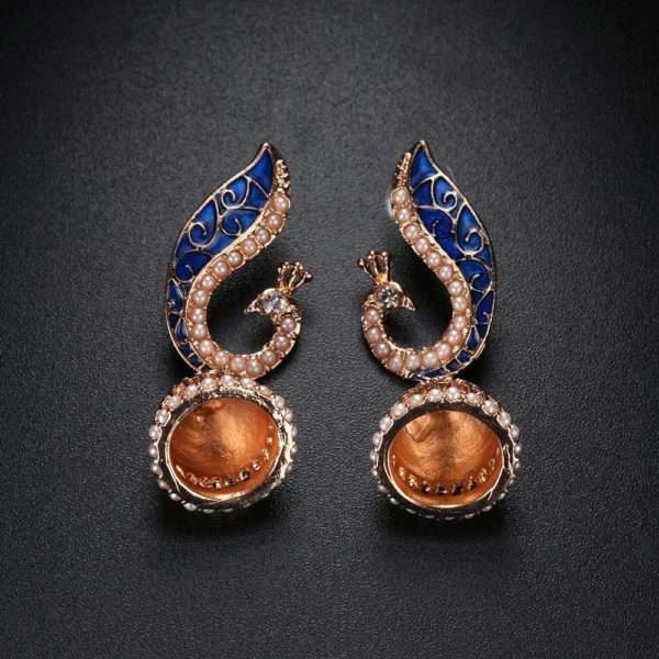Peacock Drop Earring