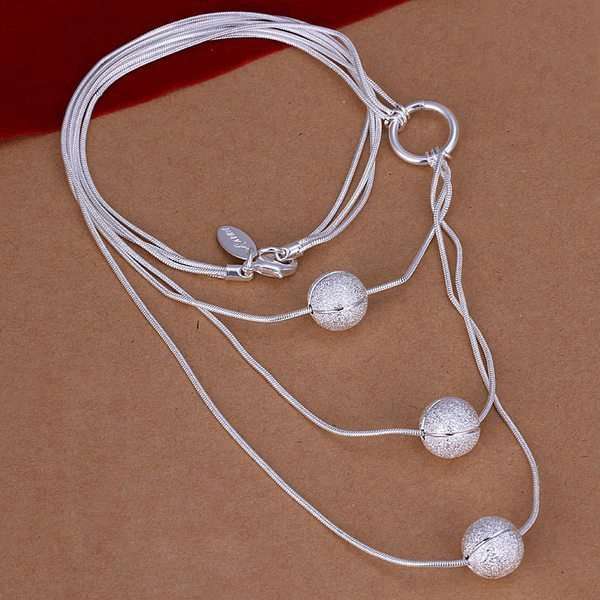 Silver Beads Necklace