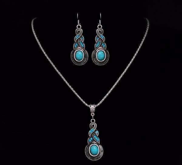 Blue Jewellery Set