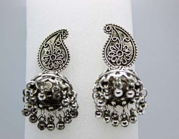 Silver Tassel Drop Earring