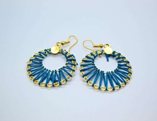 Silk Thread Drop Earring