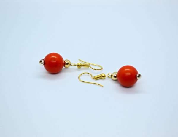 Orange Drop Earring