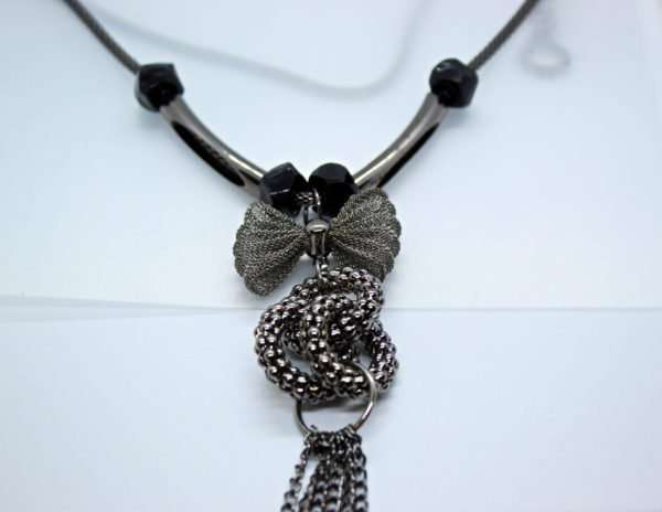 Black Pendant Necklace