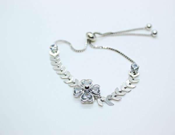 Silver Clubs Bracelets