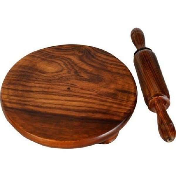 Wooden Chakla Set