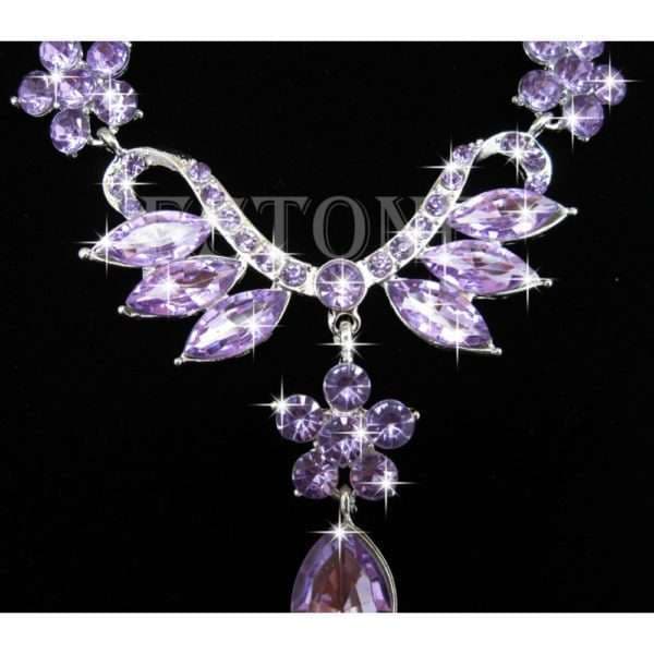 Acrylic Necklace with Drop Earring