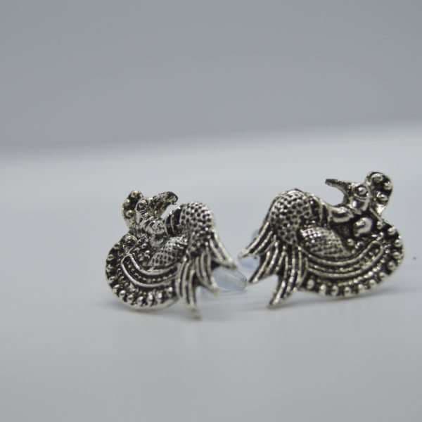 Peacock Stud Earrings