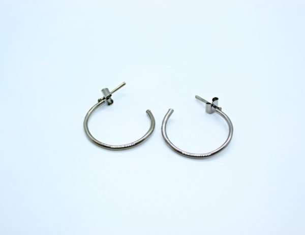 Black Metal Hoop Earring