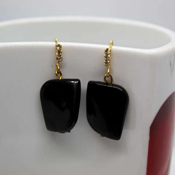 Black Drop Earring