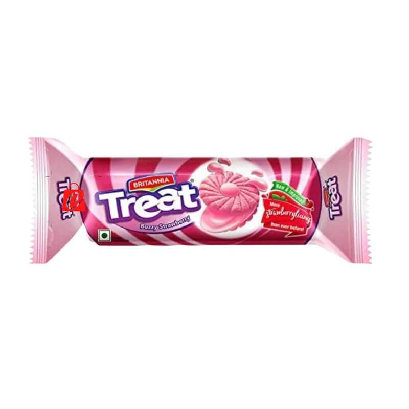 Britannia Strawberry Cream Treat Biscuit