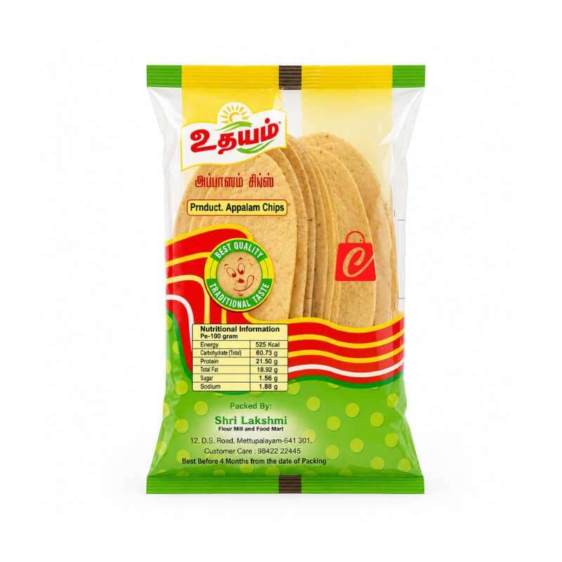 Udhaiyam Long Applam Chips